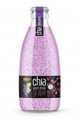250ml_glass_bottle_Chia_seed_drink_with_grape_flavor_RITA_brand