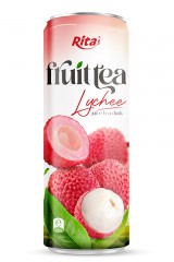 330ml_Sleek_alu_can_taste_Lychee_juice_tea_drink_healthy_with_green_tea